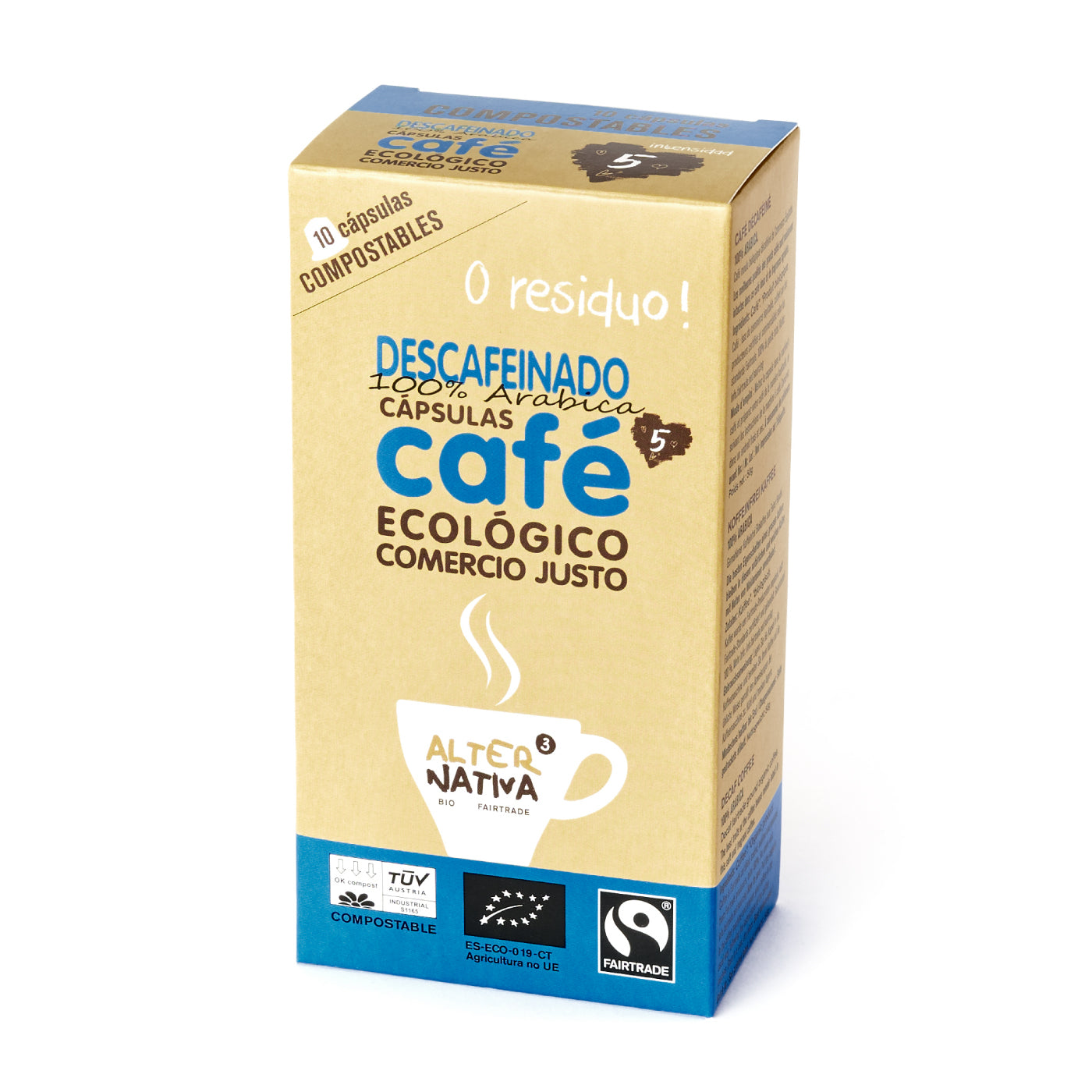 Organic Fairtrade Compostable Capsules | Alternativa3