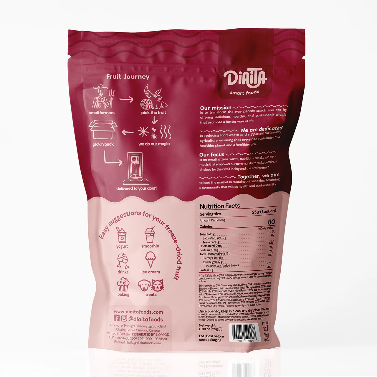 Freeze Dried "Very Berry" Snack - Diaita